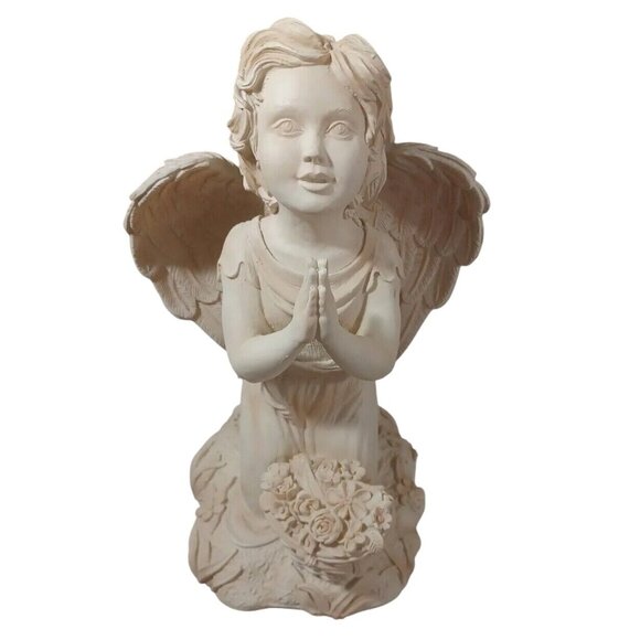 Guardian Angel Praying Statue 13" Indoor Outdoor Memorial or Garden Decor - Picture 6 of 11